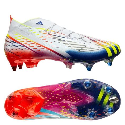 adidas predator edge + sg al rihla - weiß/gelb/blau|Predator Edge+ SG 'Al Rihla Pack' .